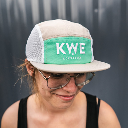 Casquette turqoise 100 % Coton Bio